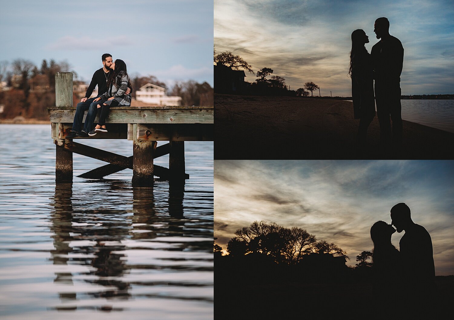 Toms River New Jersey winter beach engagement session wedding photographer