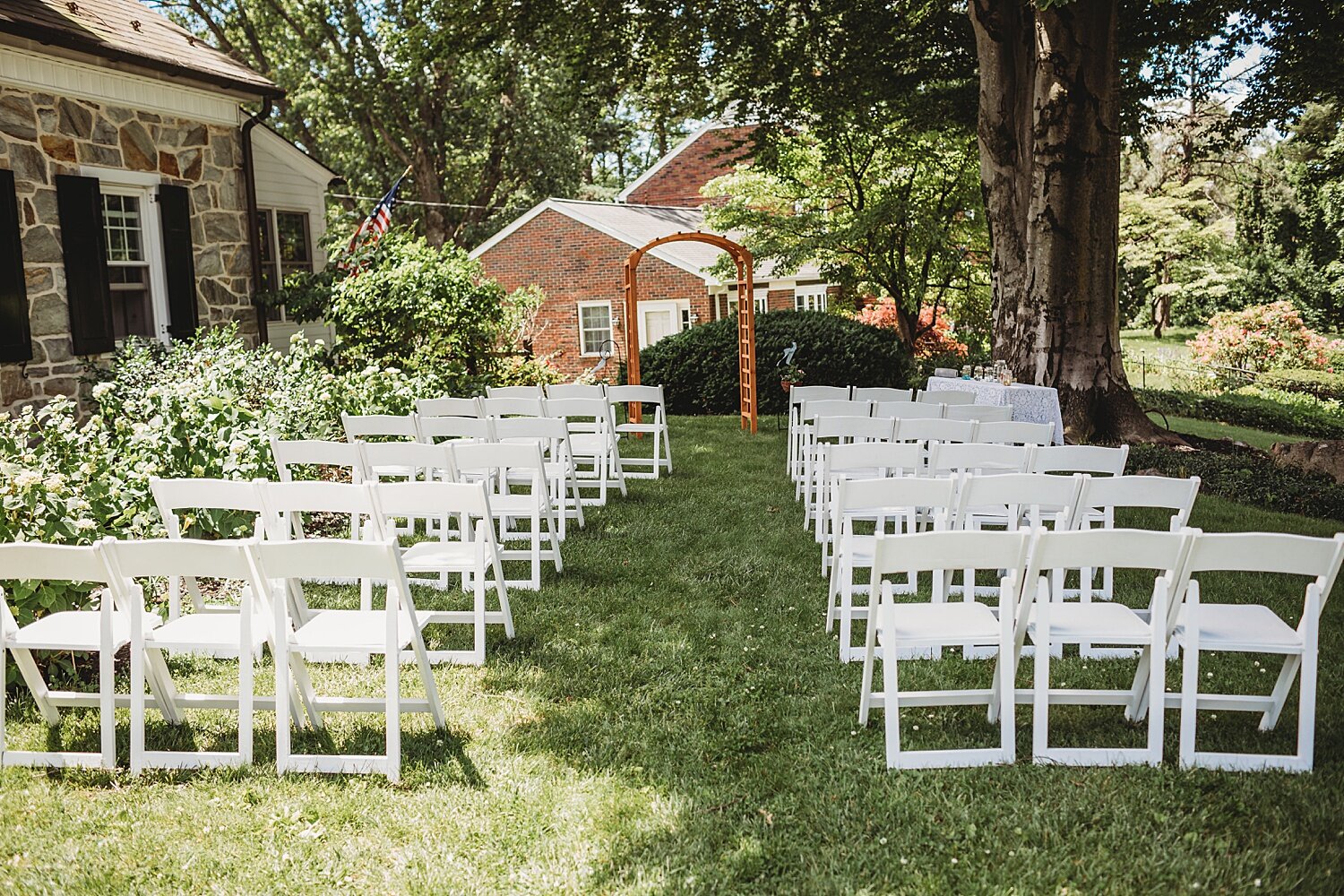 Berks County Pennsylvania intimate summer backyard Covid wedding photographer