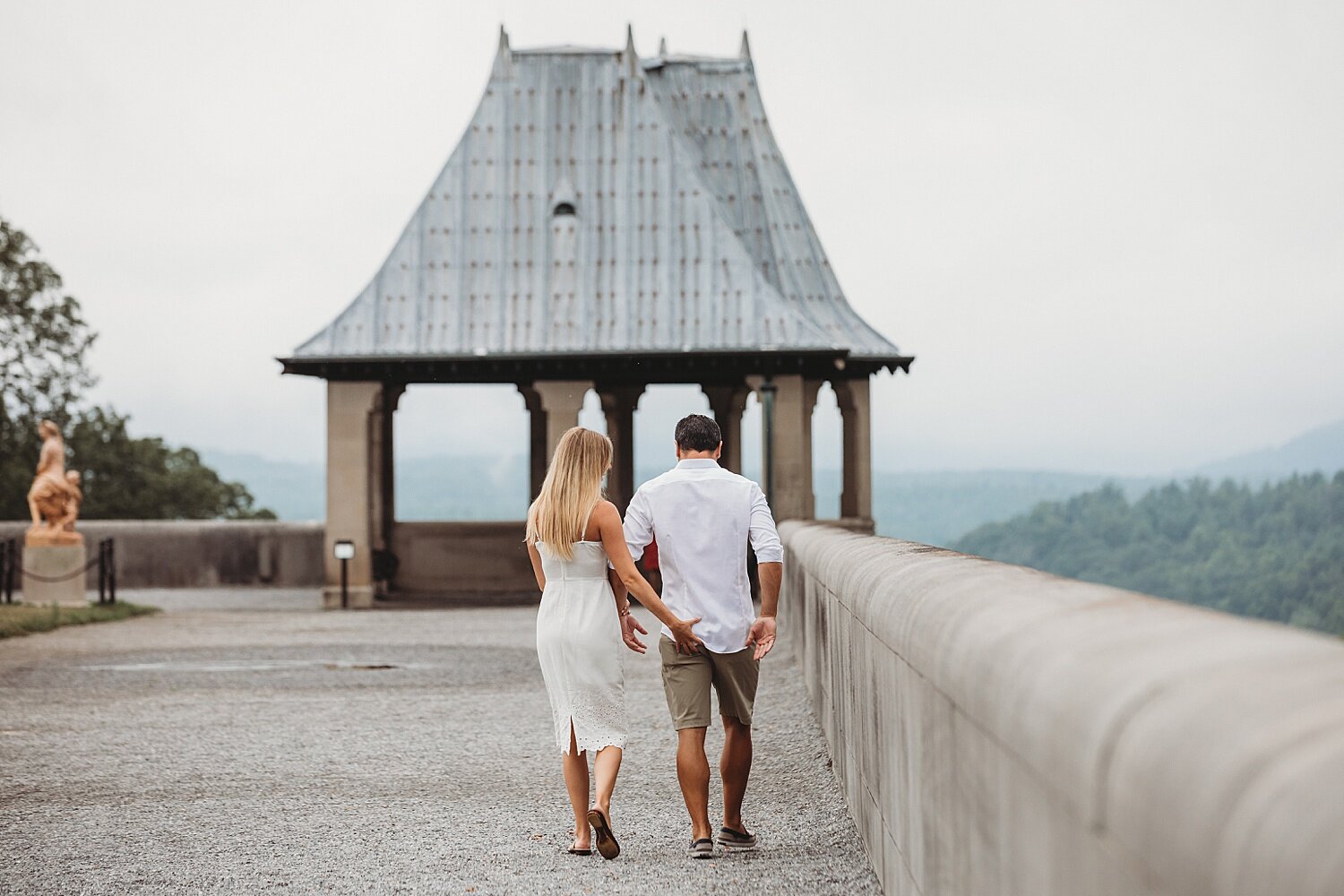Biltmore Estate surprise proposal engagement photoshoot North Carolina Pennsylvania Wedding Photographer