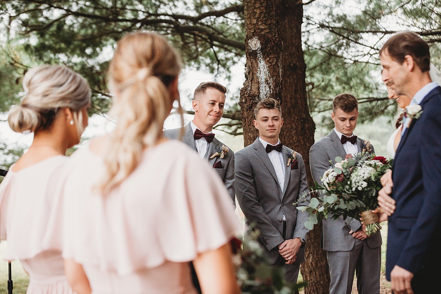 Reinhart's Christmas Tree Farm Barn Wedding Fall Berks County Pennsylvania Wedding Photographer