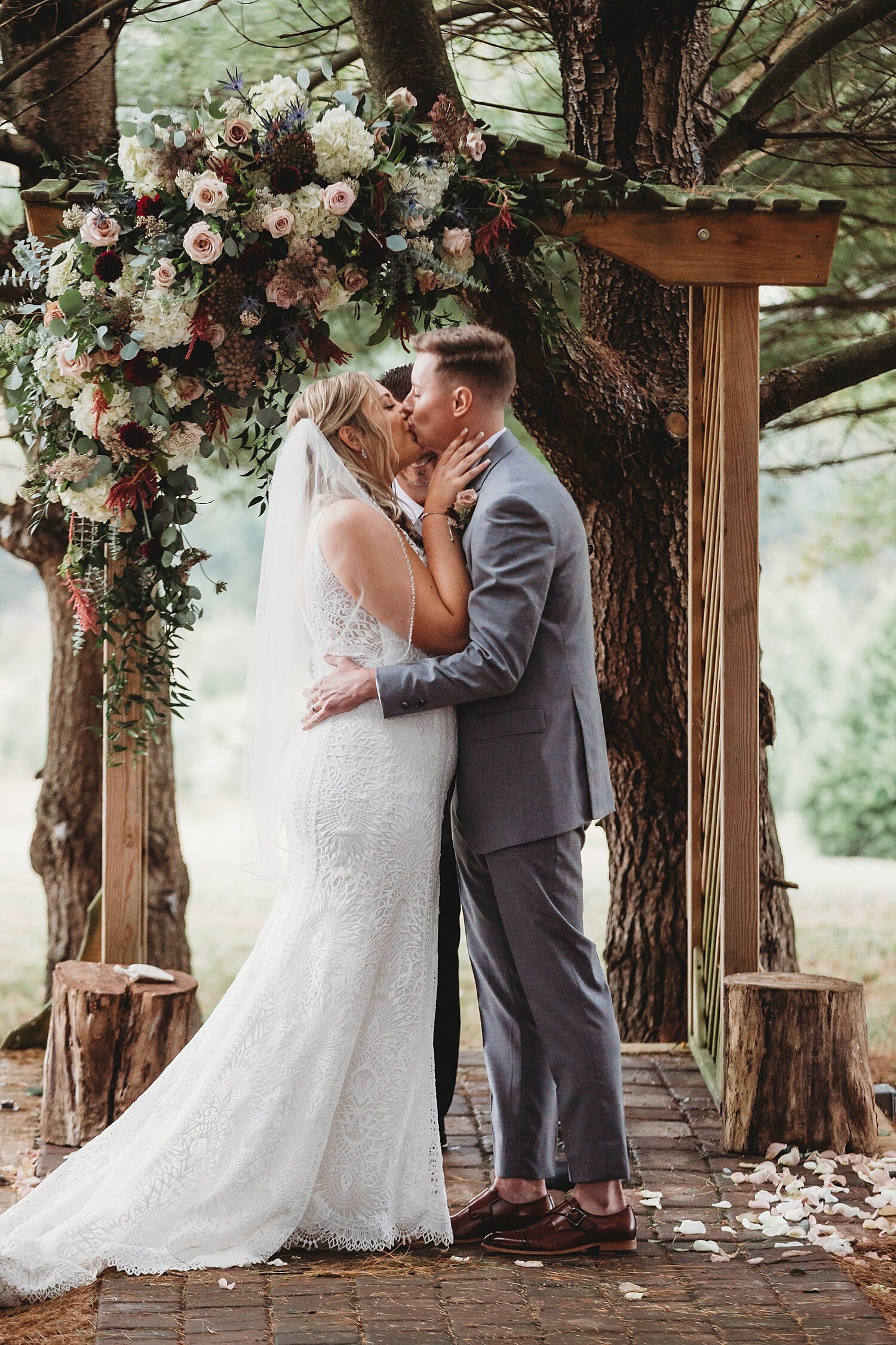 Reinhart's Christmas Tree Farm Barn Wedding Fall Berks County Pennsylvania Wedding Photographer