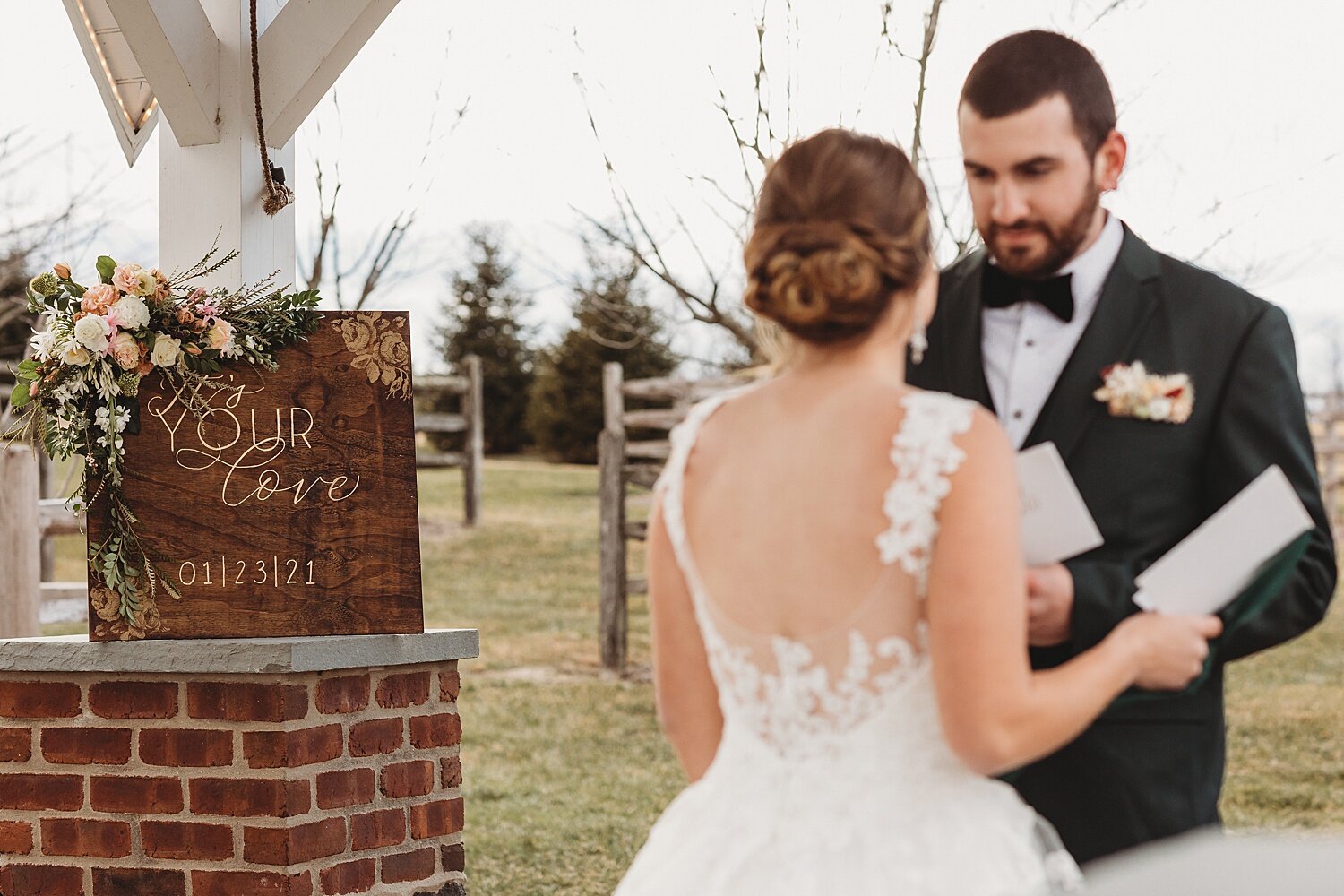 Ironstone Ranch intimate vow exchange styled wedding shoot Lancaster Pennsylvania photographer