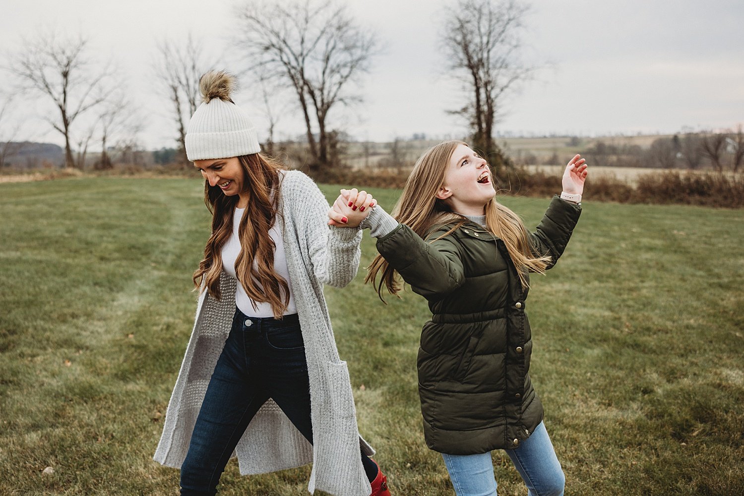 Barto Pennsylvania fall winter family portrait photoshoot photographer red hunter boots