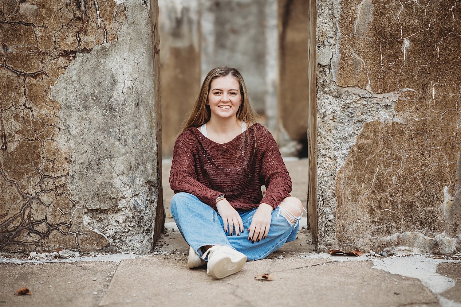 Lock Ridge Furnace high school senior fall portrait session Pennsylvania photographer