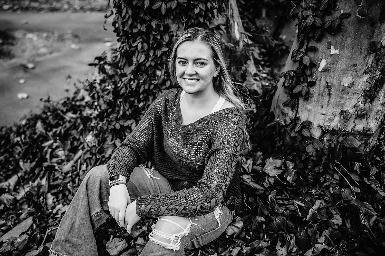 Lock Ridge Furnace high school senior fall portrait session Pennsylvania photographer