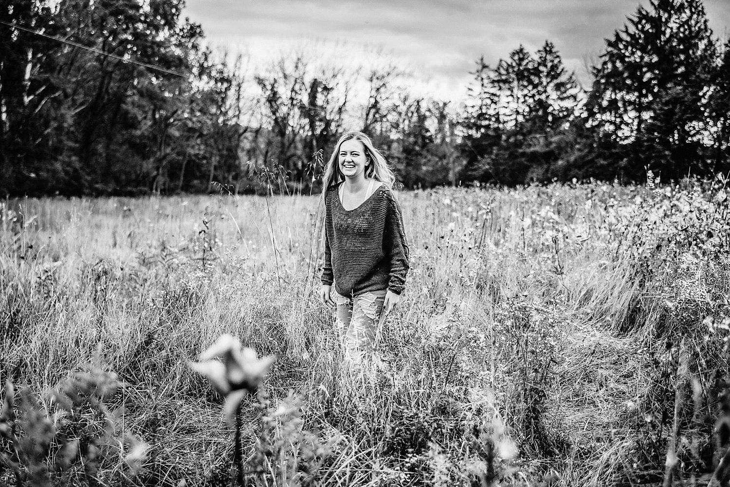 Lock Ridge Furnace high school senior fall portrait session Pennsylvania photographer