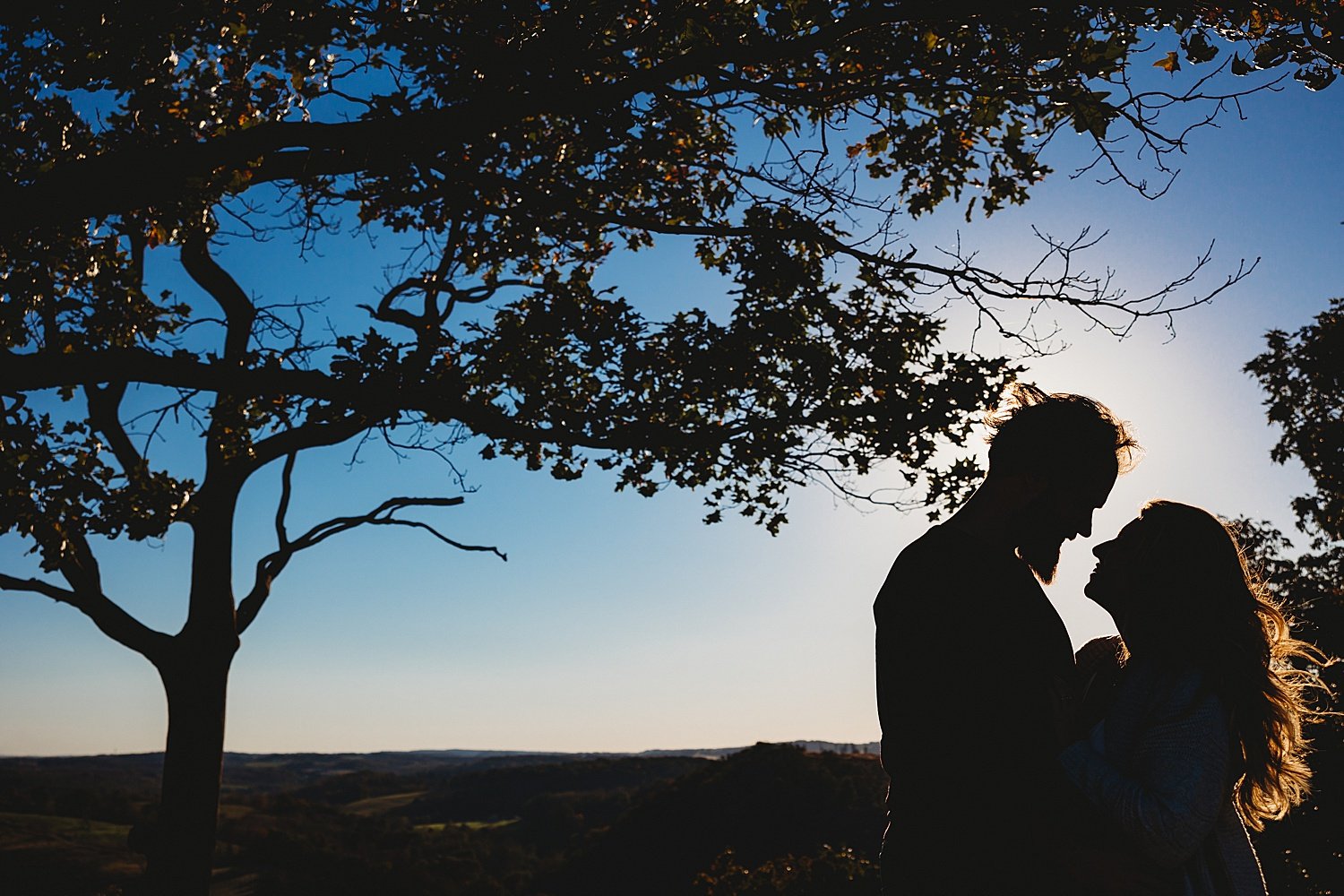 Trexler Nature Preserve Lehigh Valley fall outdoor wedding engagement session Pennsylvania photographer sexy romantic couple golden hour sunset