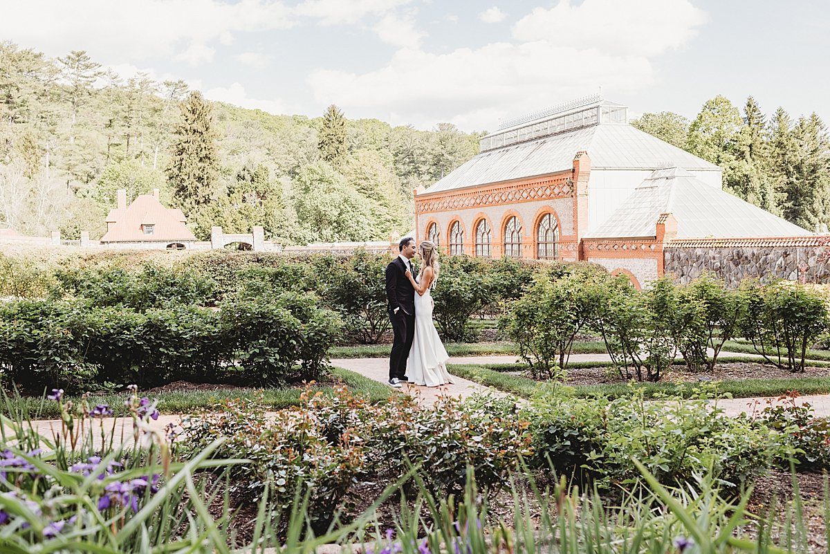 Biltmore Estate Asheville North Carolina destination wedding photographer bride groom portraits