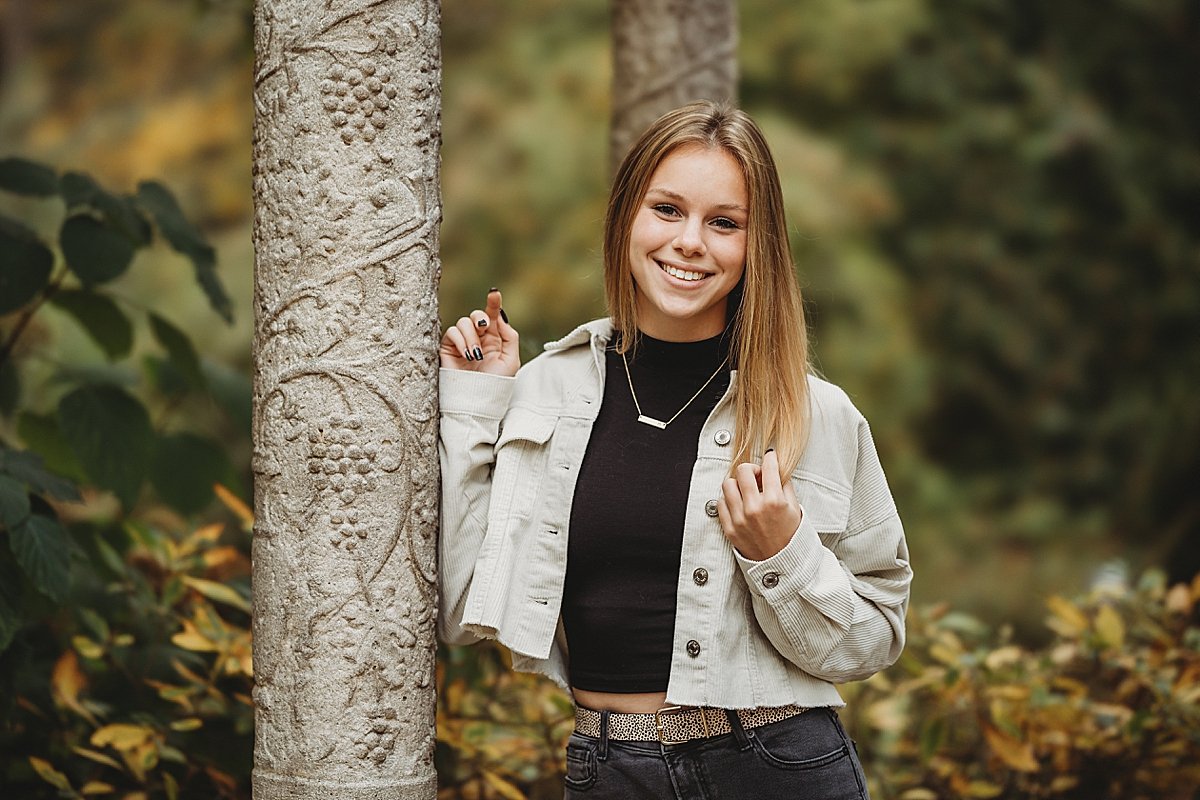 Longwood Gardens Kennett Square Pennsylvania fall high school senior portrait photographer