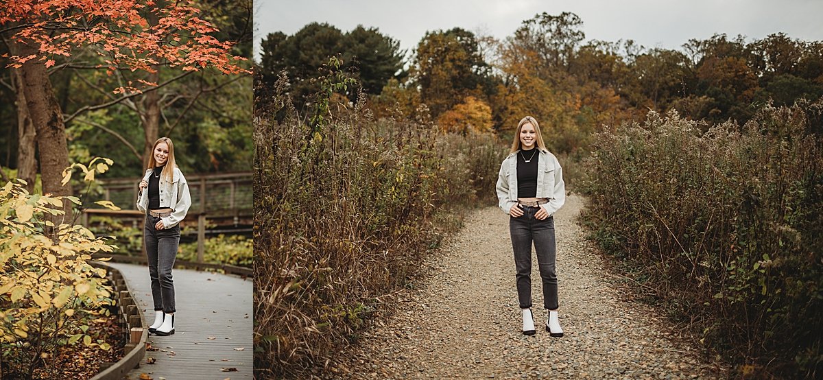 Longwood Gardens Kennett Square Pennsylvania fall high school senior portrait photographer