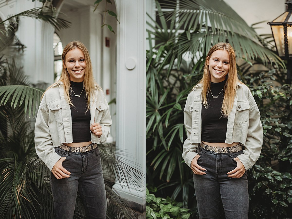 Longwood Gardens Kennett Square Pennsylvania fall high school senior portrait photographer