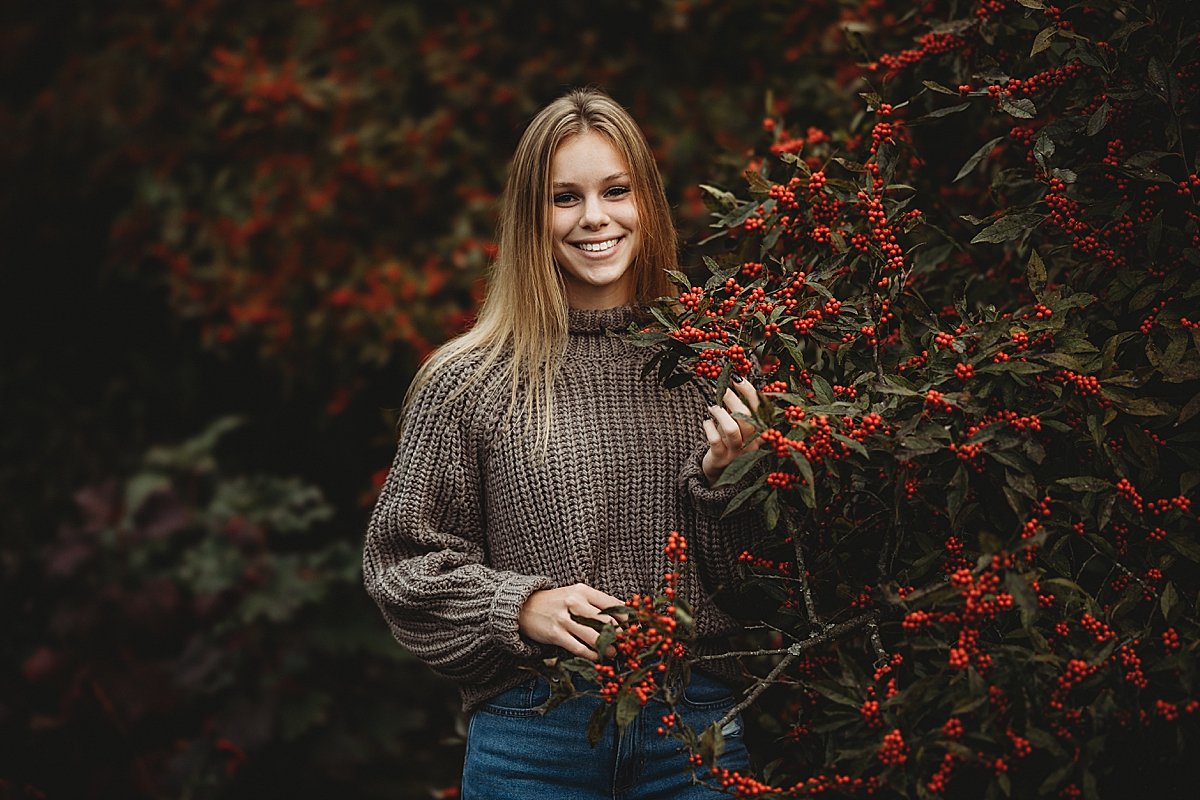 Longwood Gardens Kennett Square Pennsylvania fall high school senior portrait photographer