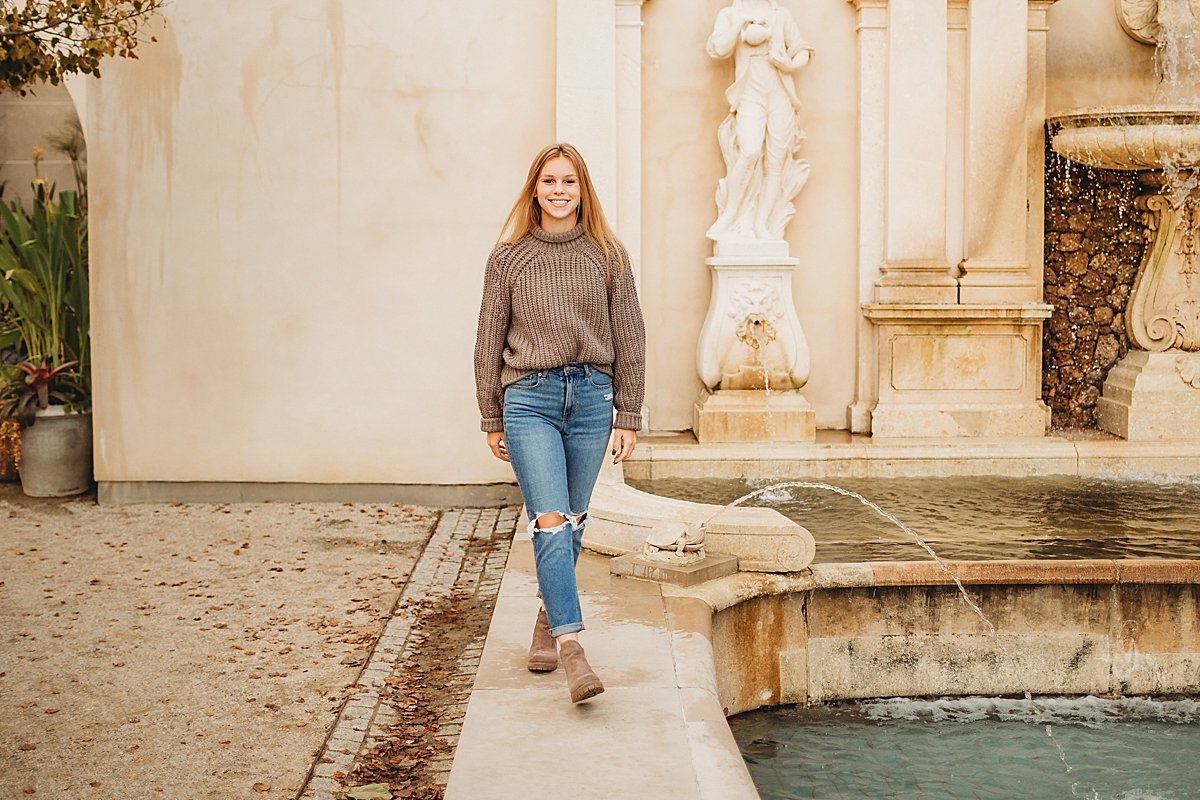 Longwood Gardens Kennett Square Pennsylvania fall high school senior portrait photographer