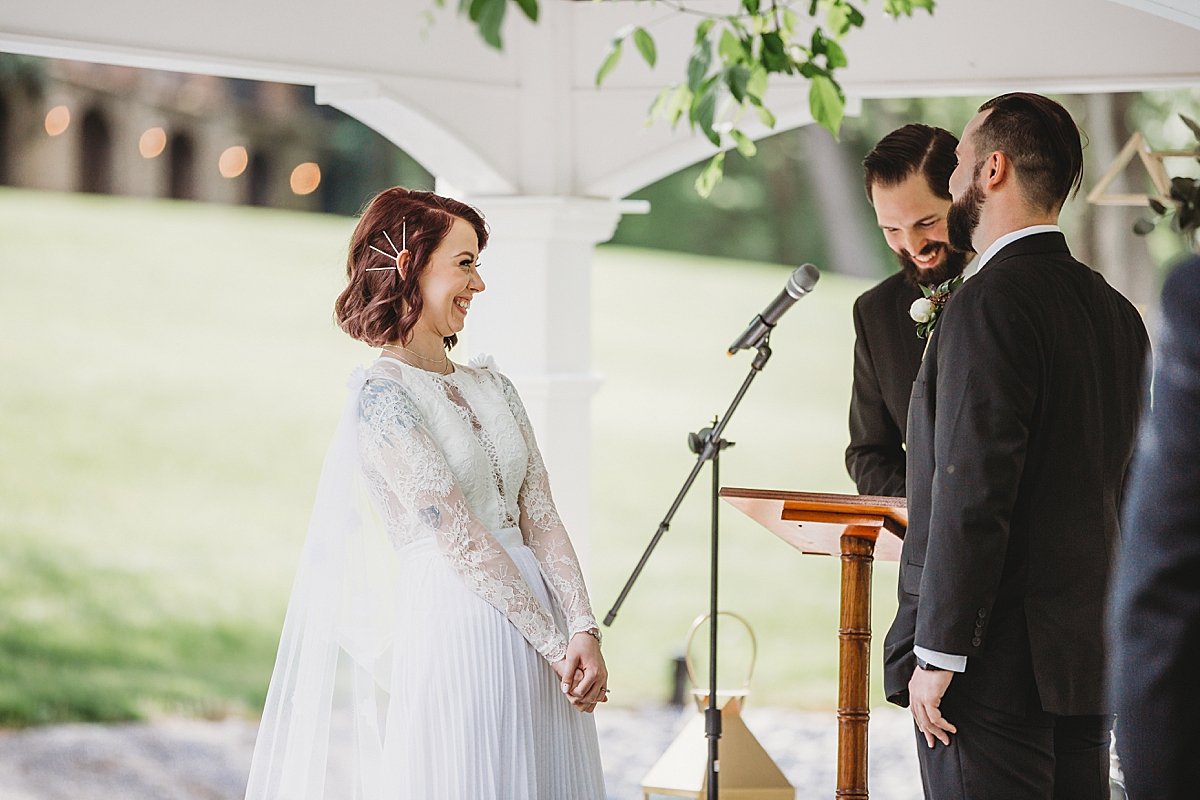 Weddings on Memory Lane Hershey Central Pennsylvania outdoor spring wedding photographer alternative tattoo bride groom