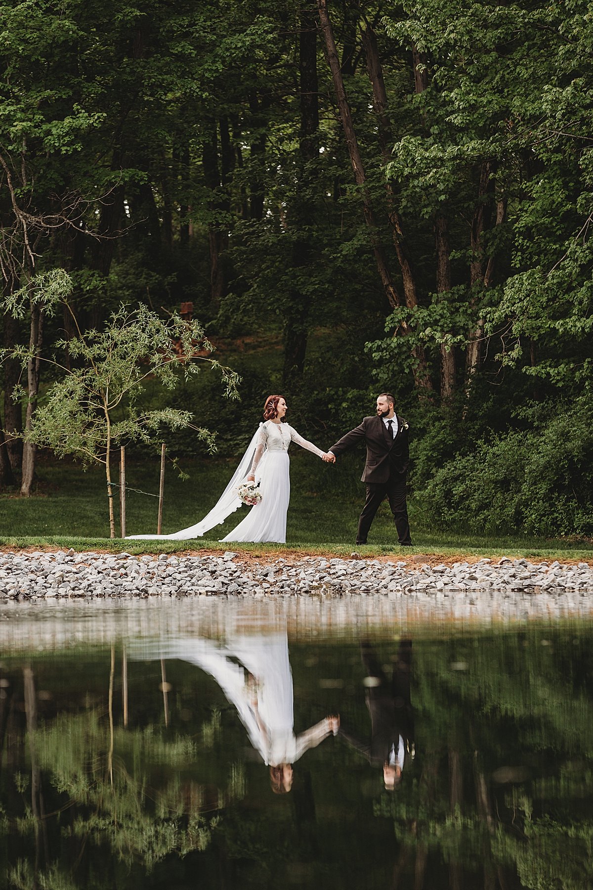 Weddings on Memory Lane Hershey Central Pennsylvania outdoor spring wedding photographer alternative tattoo bride groom