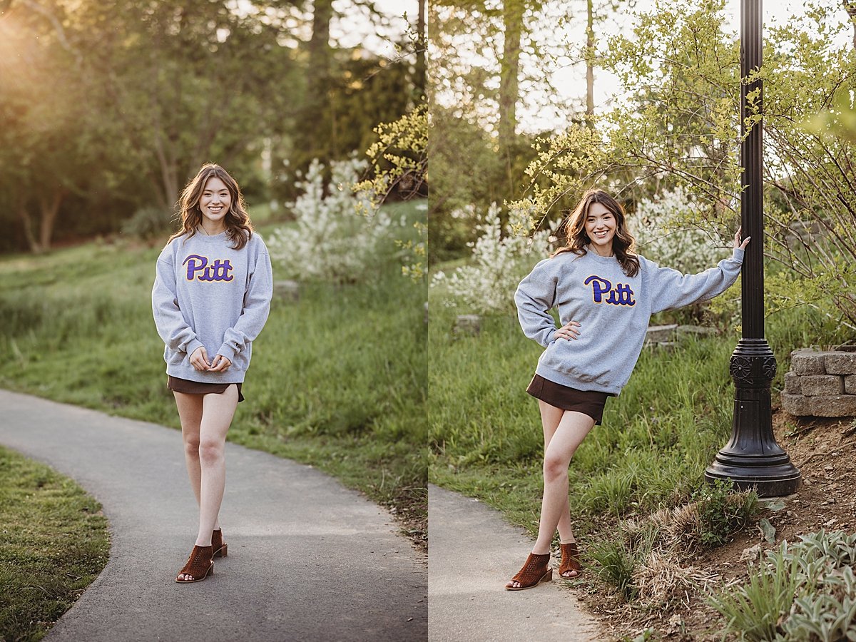 Reading Public Museum Wyomissing Berks County Pennsylvania Wilson High School Senior Portrait Photographer spring golden hour