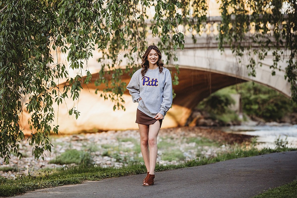 Reading Public Museum Wyomissing Berks County Pennsylvania Wilson High School Senior Portrait Photographer spring golden hour