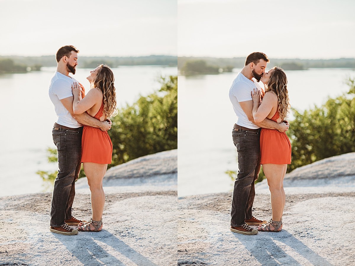 White Cliffs of Conoy sunset engagement session summer fall Lancaster County wedding photographer