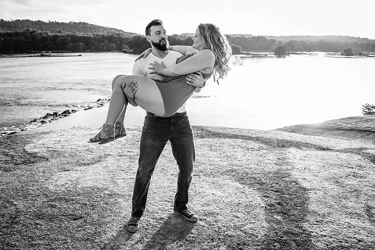 White Cliffs of Conoy sunset engagement session summer fall Lancaster County wedding photographer