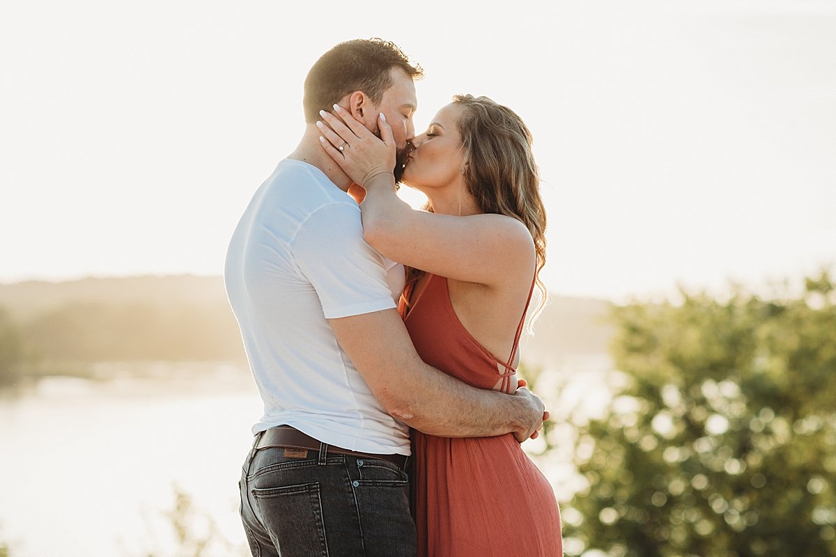 White Cliffs of Conoy sunset engagement session summer fall Lancaster County wedding photographer