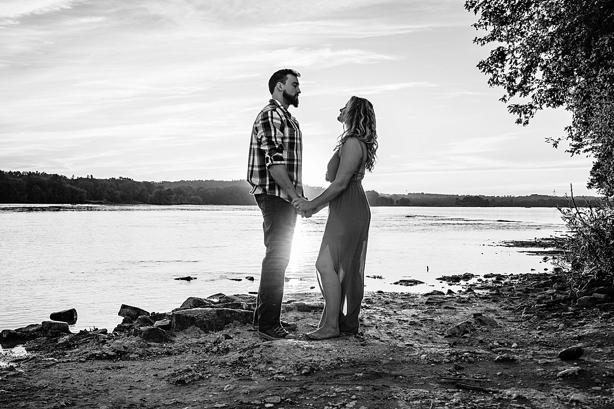 White Cliffs of Conoy sunset engagement session summer fall Lancaster County wedding photographer