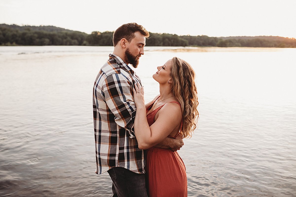 White Cliffs of Conoy sunset engagement session summer fall Lancaster County wedding photographer