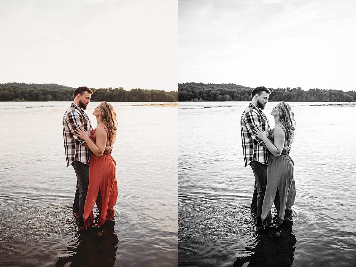 White Cliffs of Conoy sunset engagement session summer fall Lancaster County wedding photographer