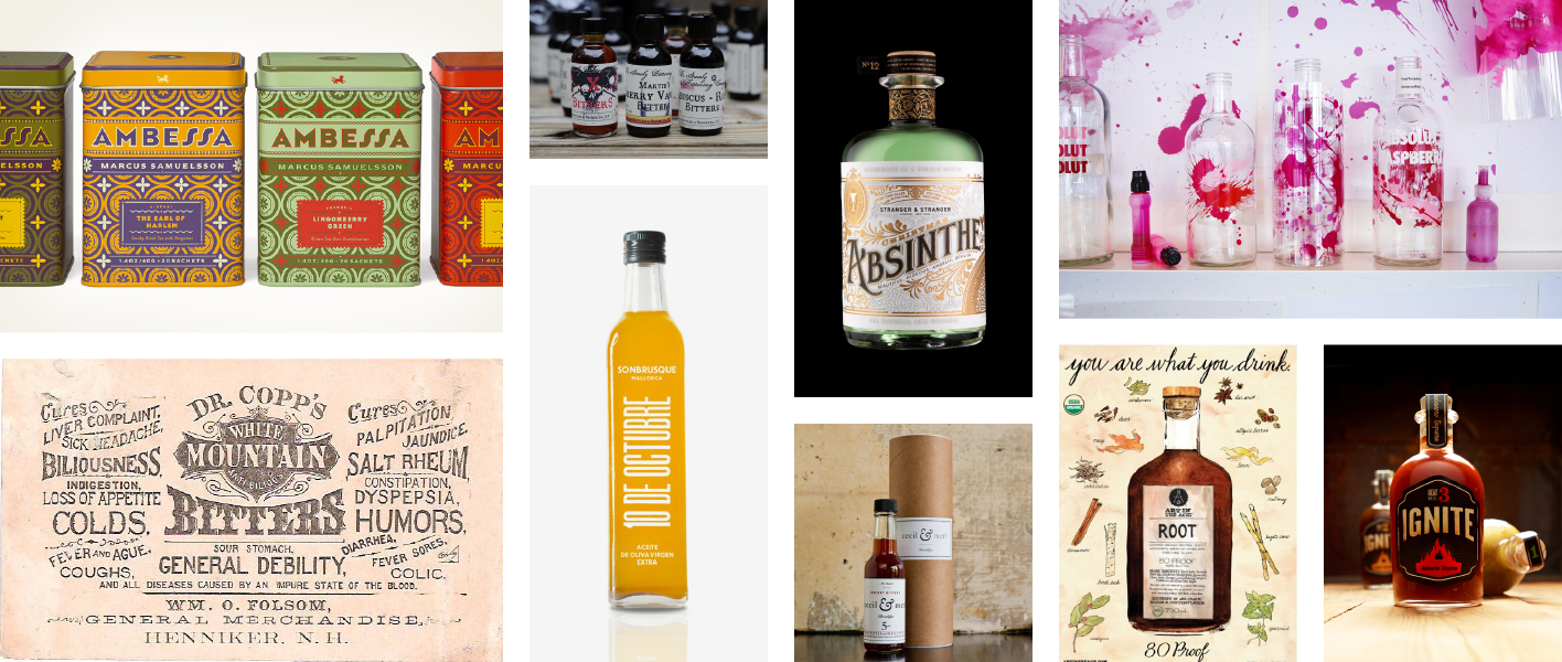  We drew inspiration from all kinds of packaging, ultimately walking the line between modern and the traditional medicinal feel of old bitters packaging.&nbsp; 