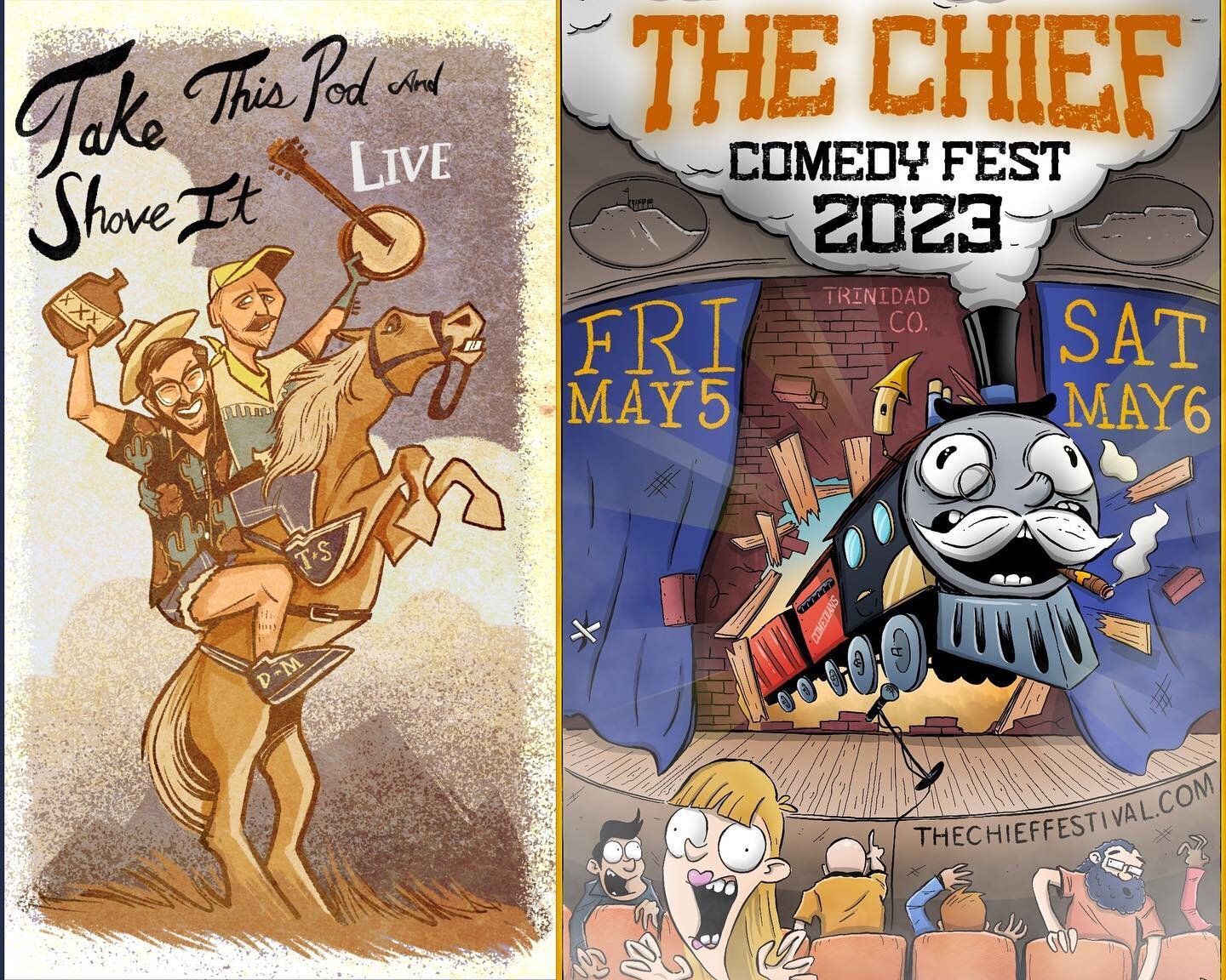 Next weekend we are thrilled to be back at the @thechieffestival! We&rsquo;ll be doing a live show on Fri 5/5 at 5pm featuring a panel of @kingoftheriverpeterson @iamaaronnaylor and @thejokementor! It&rsquo;s gonna be a rootin&rsquo; tootin&rsquo; ti