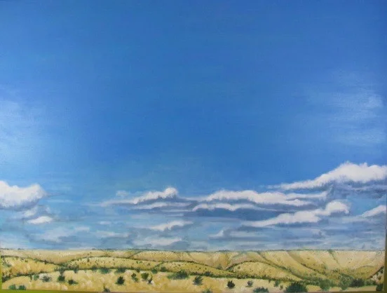 Desert, Central New Mexico; Oil on Canvas, 40"x30", 2016
