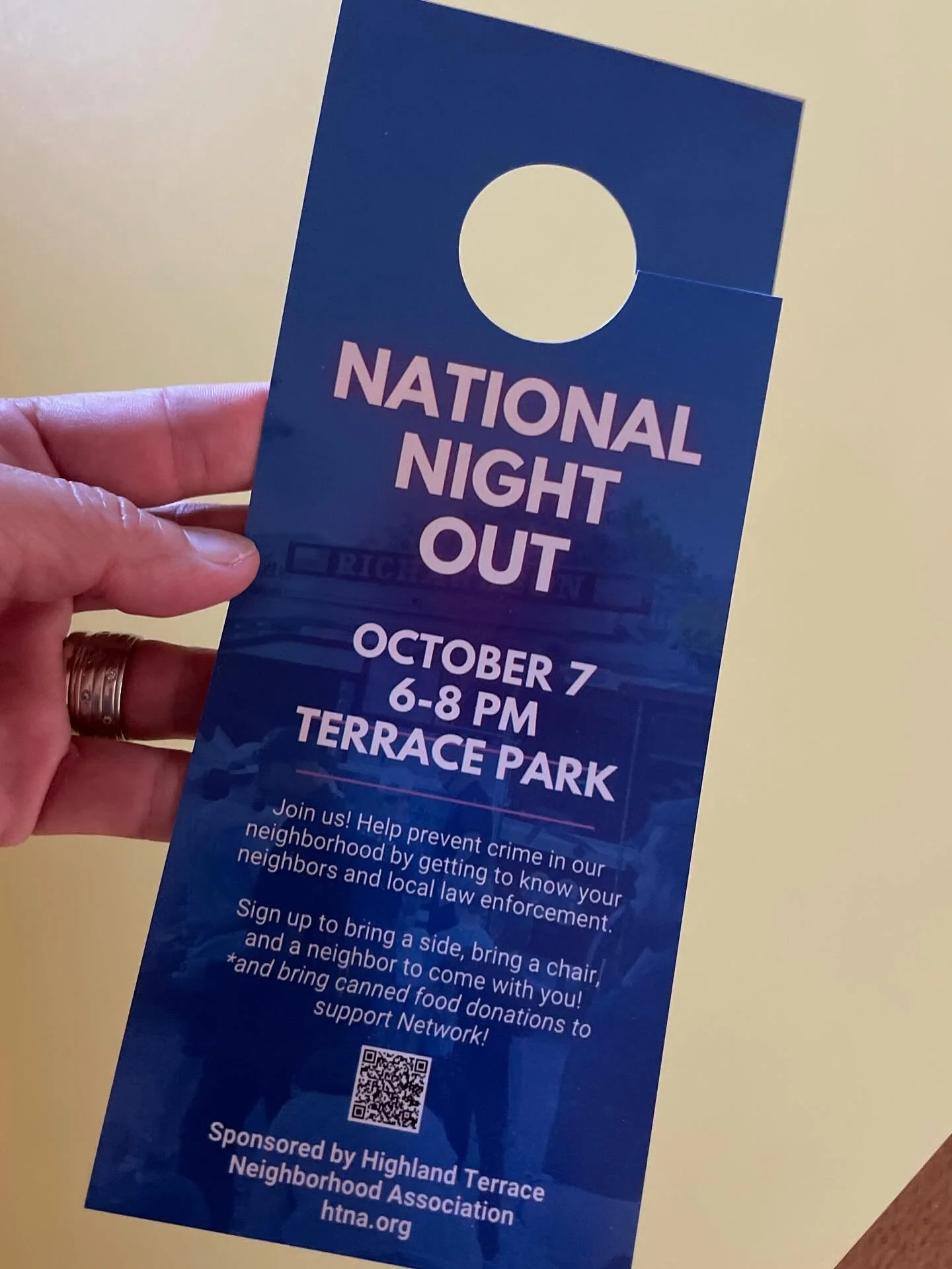 Guess what is coming to your door this weekend!! 

Can&rsquo;t wait to see our Highland Terrace neighbors at National Night Out this Tuesday and our upcoming Member Meeting! 

*Did you know that ANYONE who lives in Highland Terrace can be a member? O