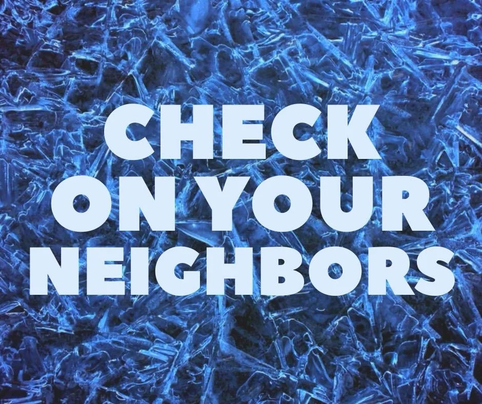 The temperature is dropping! Please check on your neighbors this weekend! 
#highlandterrace #htna
