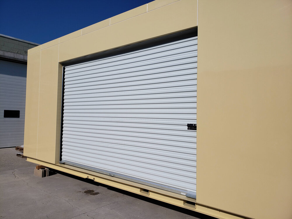 Mekco Fiberglass Building with 12' rollup door