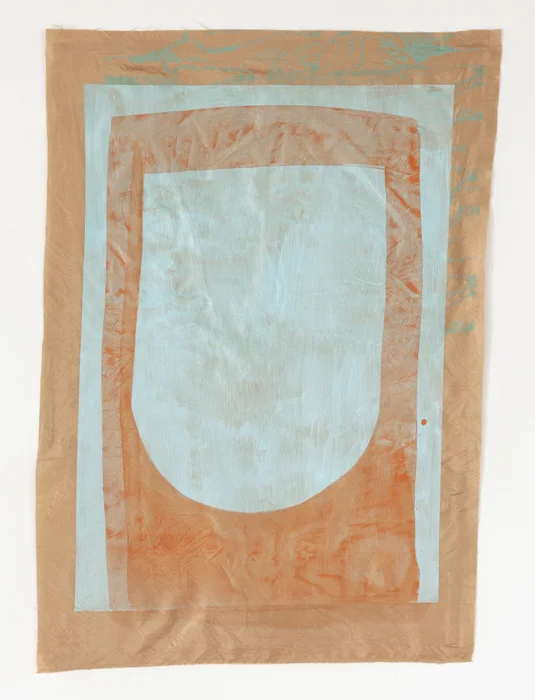 Portal , 2017 Acrylic, gouache, silkscreen on fabric | 
