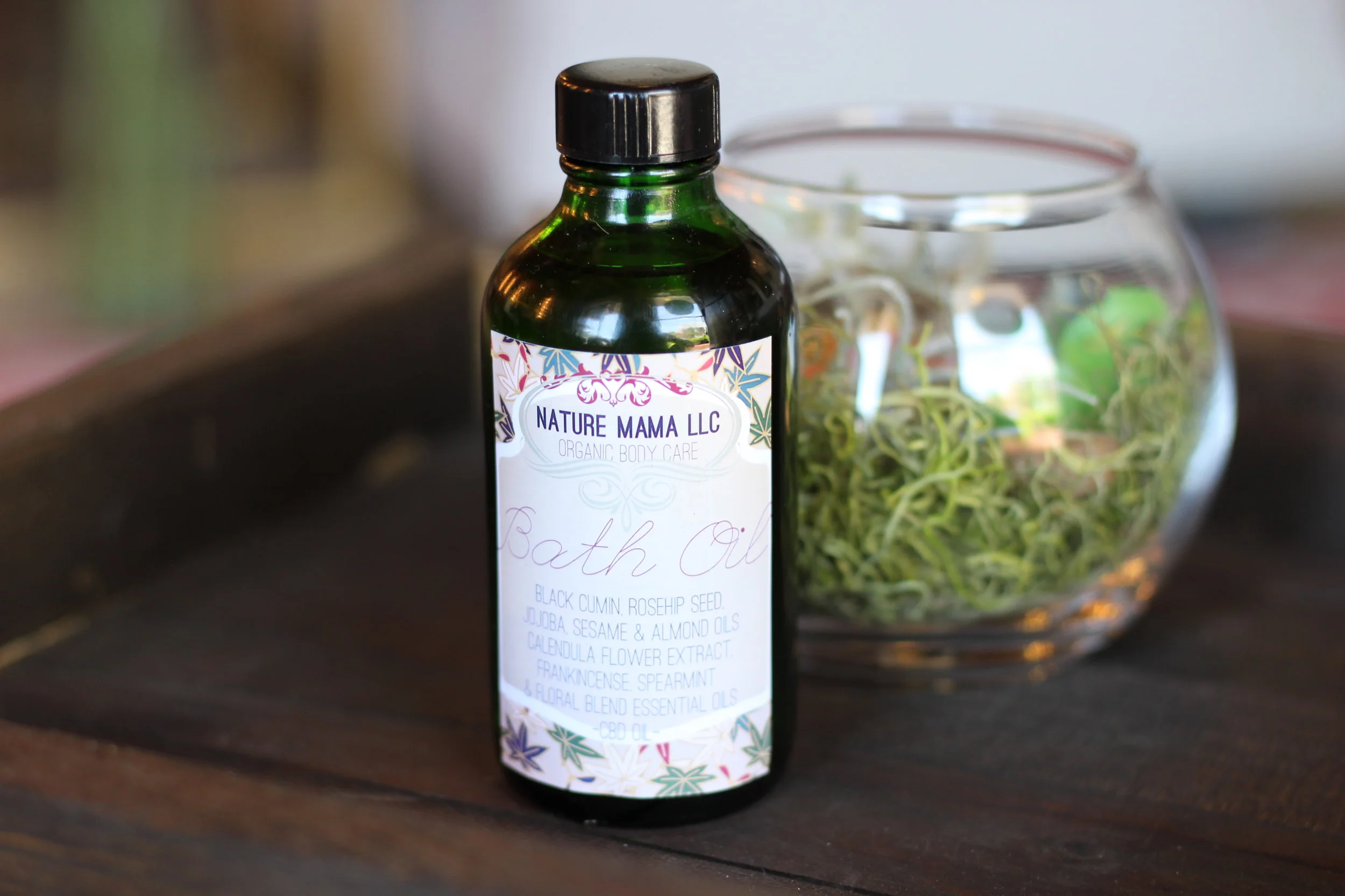 Organic Bath Oil with CBD Oil