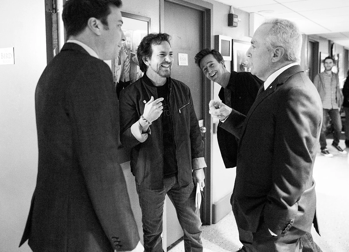 Eddie Veder, Ed Norton & Lorne Michaels