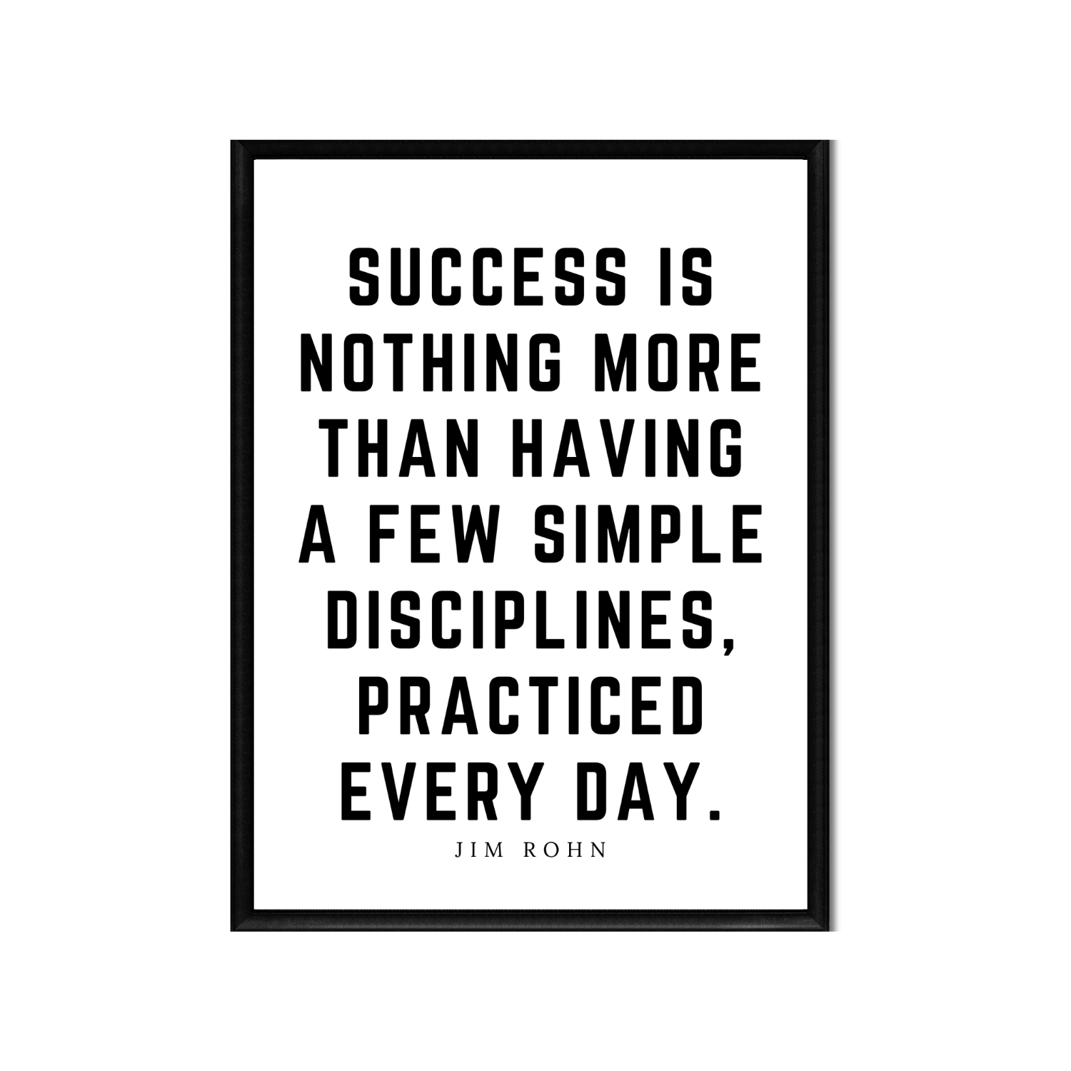 A FEW SIMPLE DISCIPLINES • Printable Quote Downloadable File .png