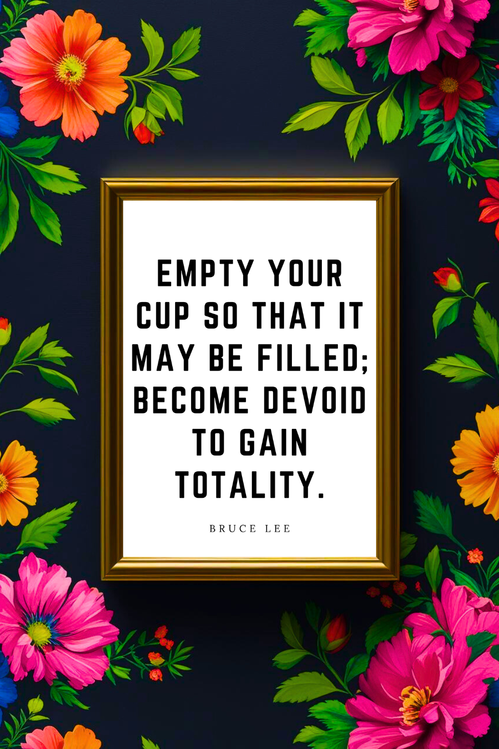TO GAIN TOTALITY • Printable Inspiration Best Motivational Quotes • Black and White Wall Art Print.png