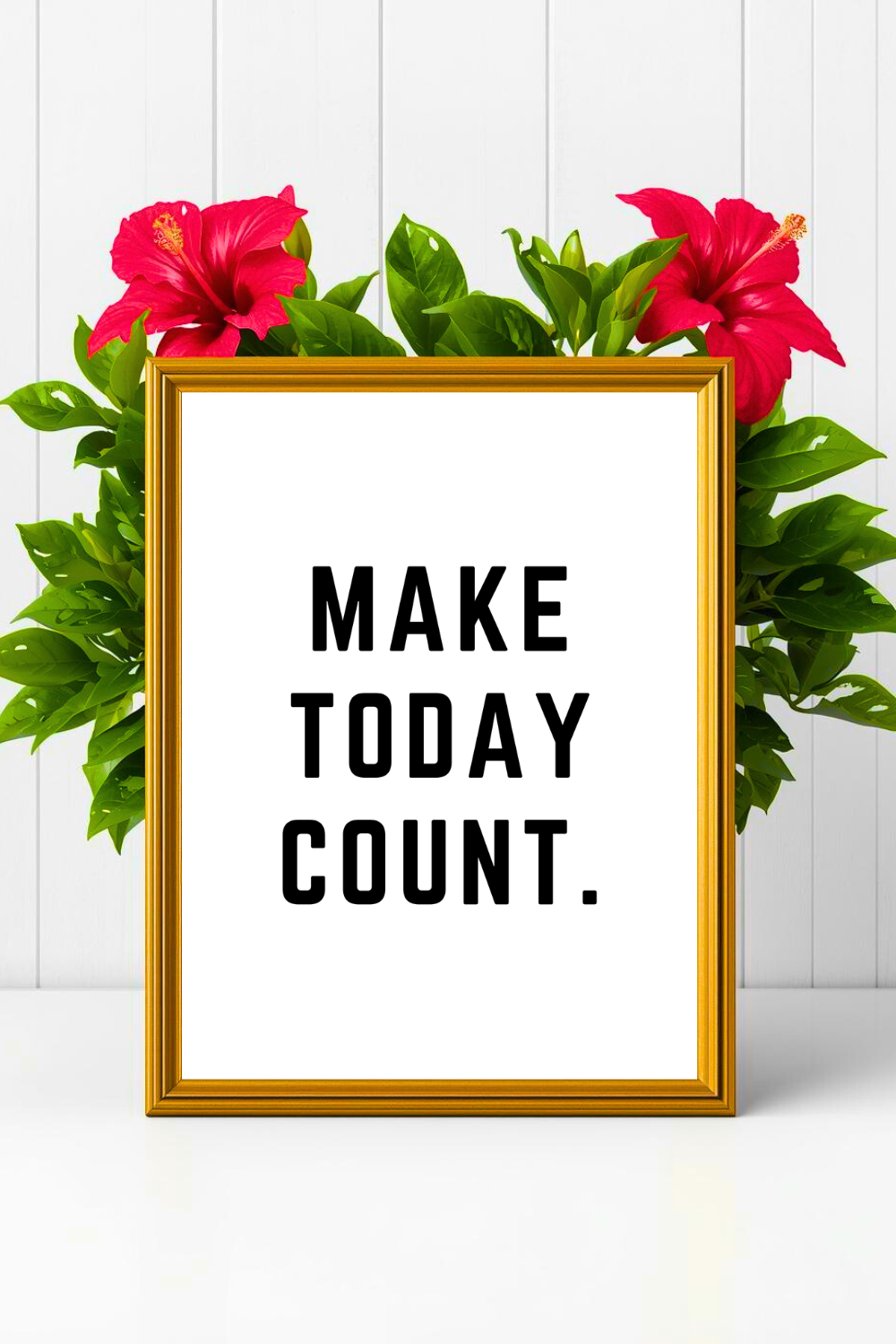 MAKE TODAY COUNT • Inspiring Quotes • Modern Wall Art • Black and White Typography Printable.png