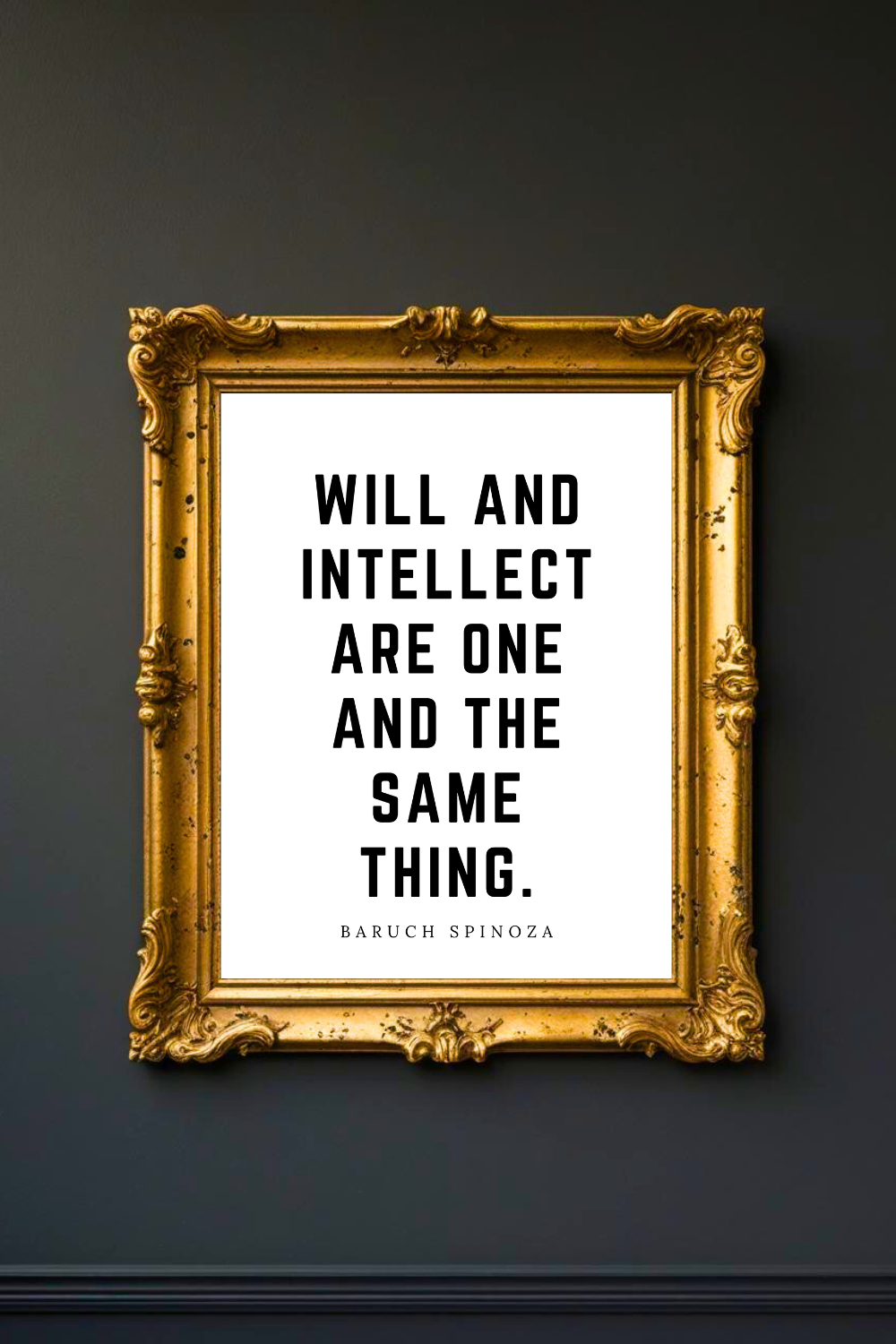 Will and Intellect • Top Baruch Spinoza Quotes • 8x10 • Uplifting Quotes to Print Instant Download Wall Art.png