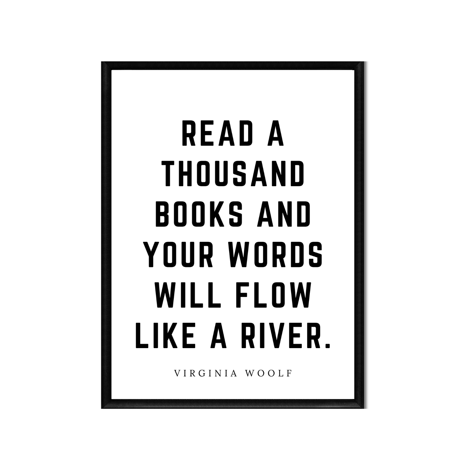 READ A THOUSAND BOOKS • Printable Quote Downloadable File .png