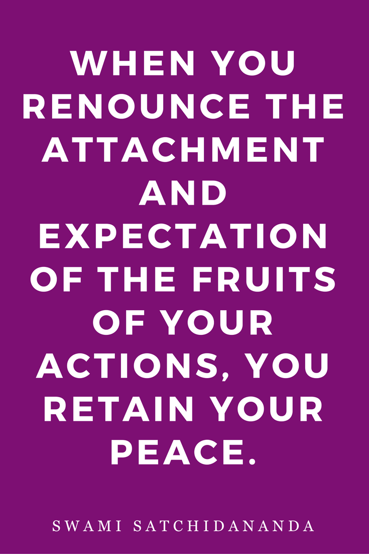 The Key to Peace by Swami Satchidananda Quotes, Inspiration, Fruits