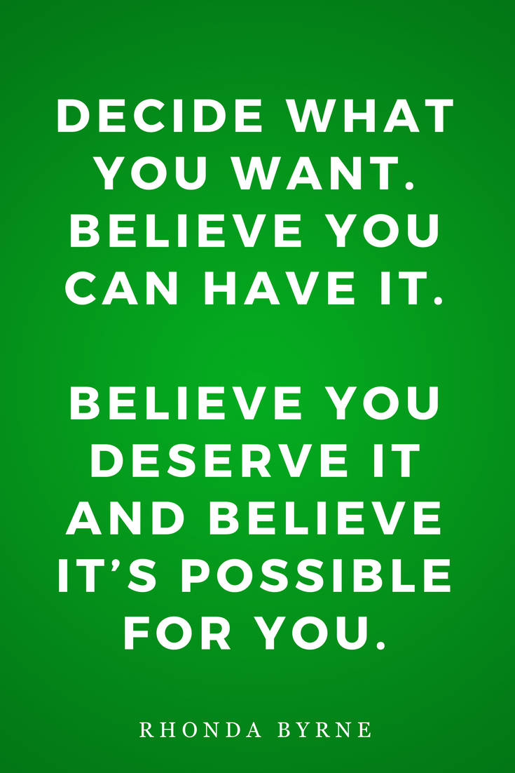The Secret by Rhonda Byrne, Law of Attraction, Inspiration, Believe