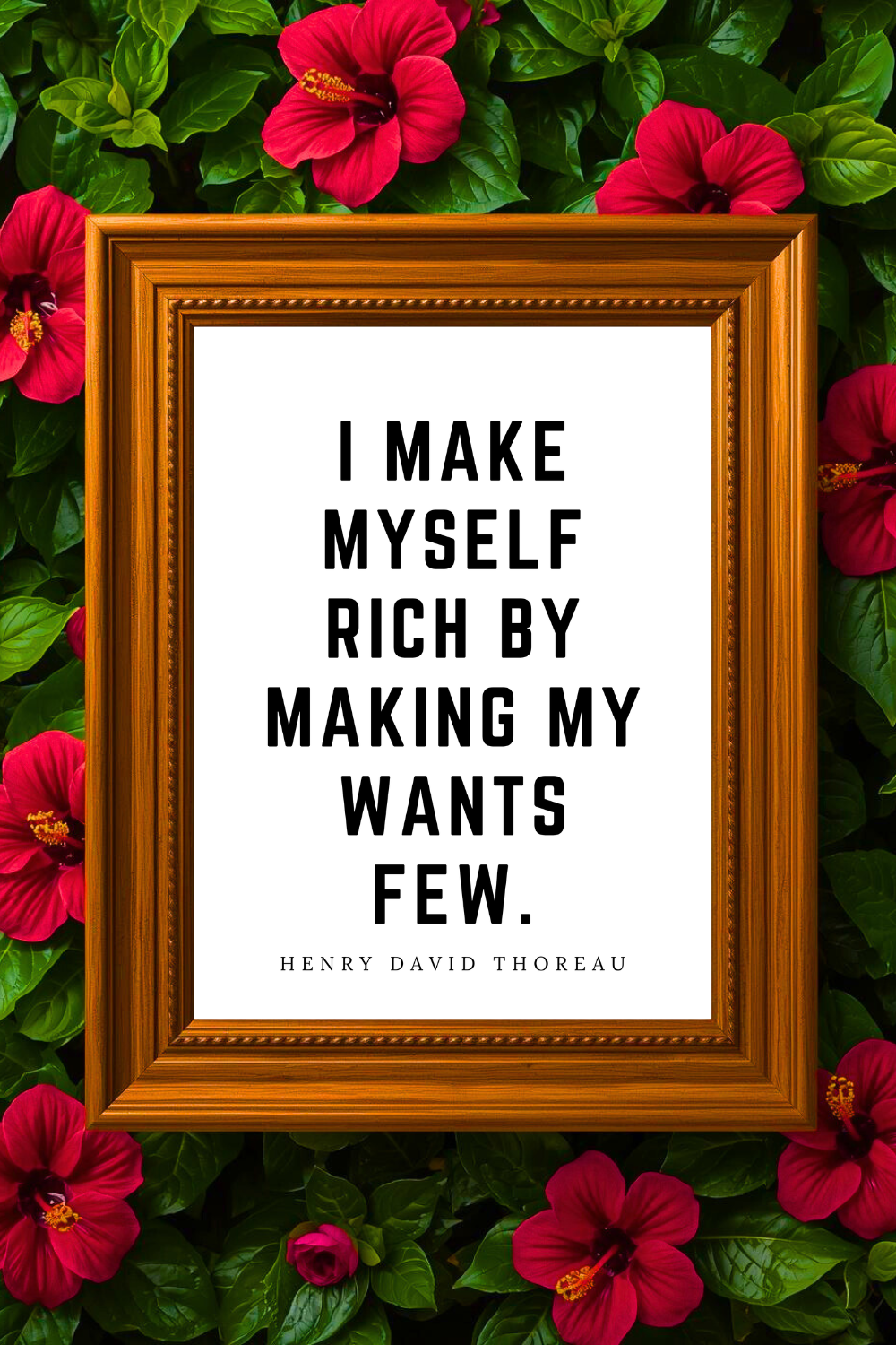 I Make Myself Rich • Top Henry David Thoreau Quotes • Printable Positive Affirmation • Printable Positive Affirmation • Modern Farmhouse Decor • Wall Art Quote • Black and White • Printable PDF.png