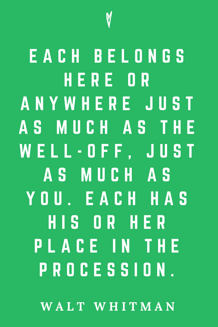 Walt Whitman • Top 35 Quotes • Peace to the People • Author • Writer • Poet • Culture • Motivation • Wisdom • Inspiration • Each Belongs.png