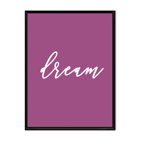 8x10 • Printable Art • Home Decor • Print • Dream • Magenta.png