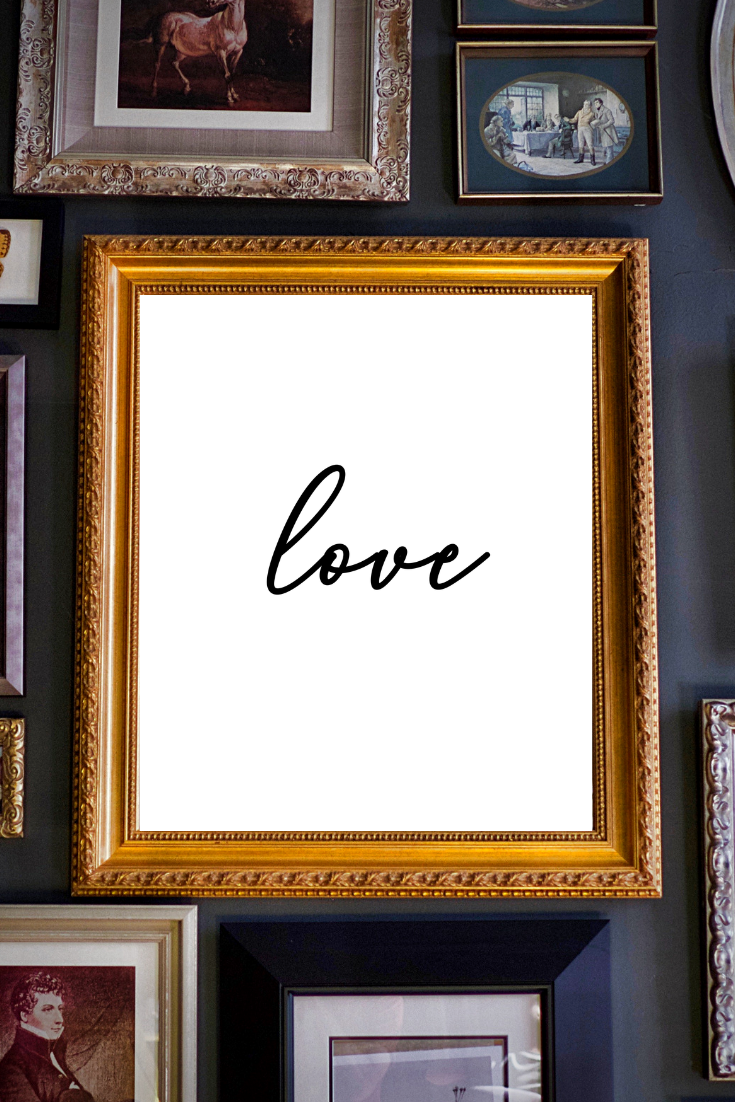 Love • 8x10 • Printable • Digital Download • Home Decor • Wall Art • Black  & White — Peace to the People ♥ A Hub of Inspiration for Mind, Body, and  Everyday Life