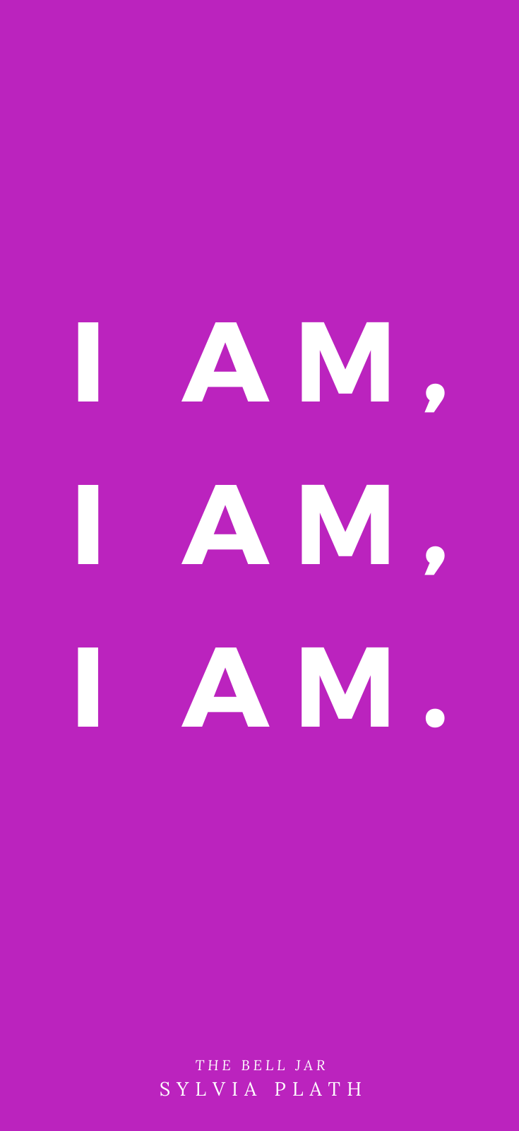 The Bell Jar • Book Review • Blog • Inspirational Quote I Am