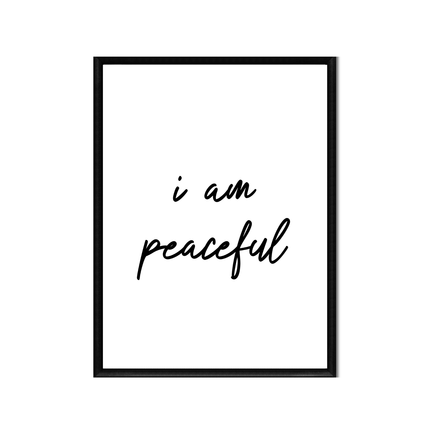 i am peaceful • Printable Positive Affirmation • Printable Quote Downloadable File .png