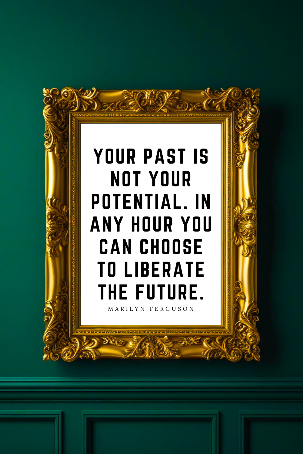 YOUR PAST IS NOT YOUR POTENTIAL • Top Quotes Home Decor • Black and White Printable Wall Art.png